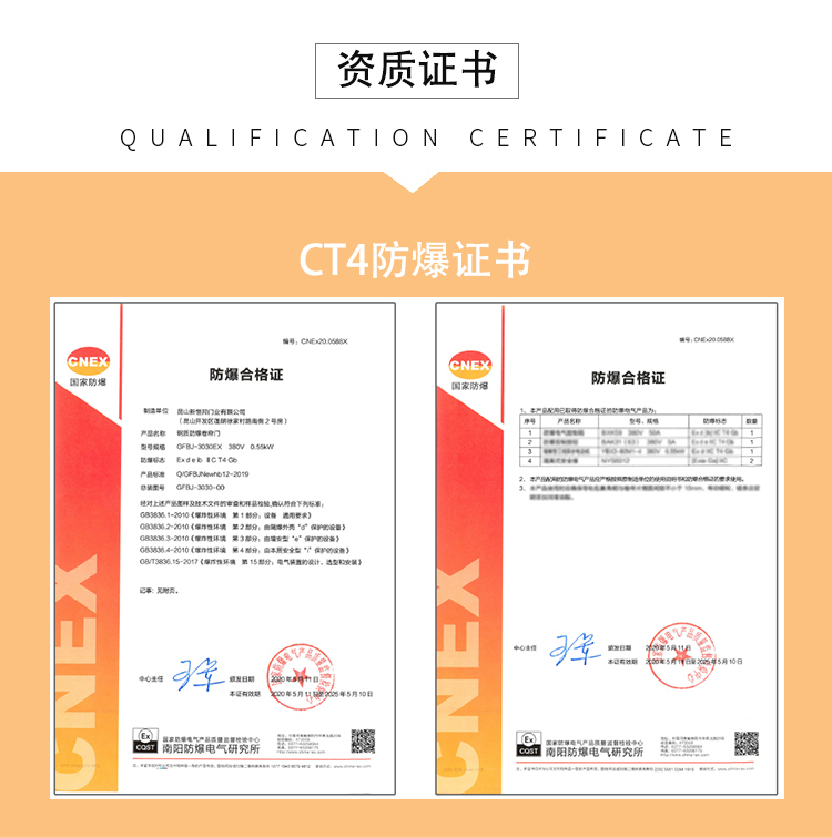 防爆区卷帘门CT4证书